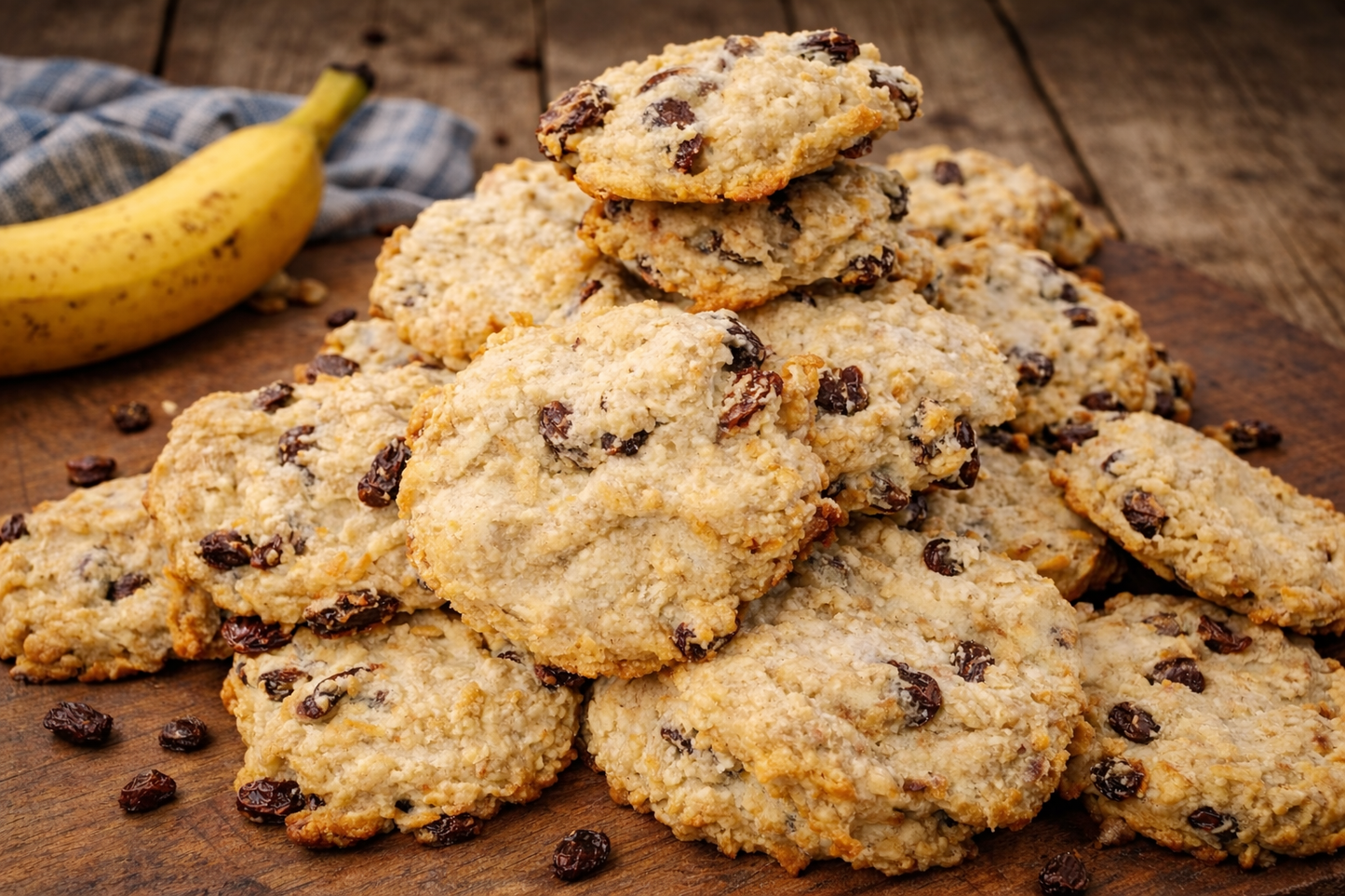Banana Raisin Cookies