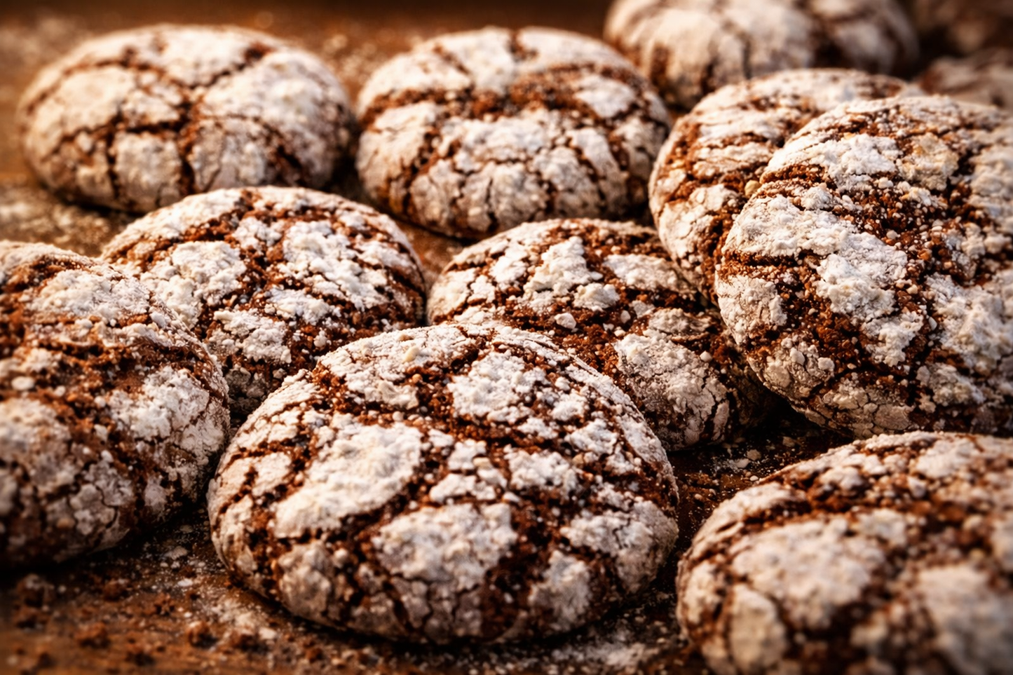 Expresso Crinkle Cookies