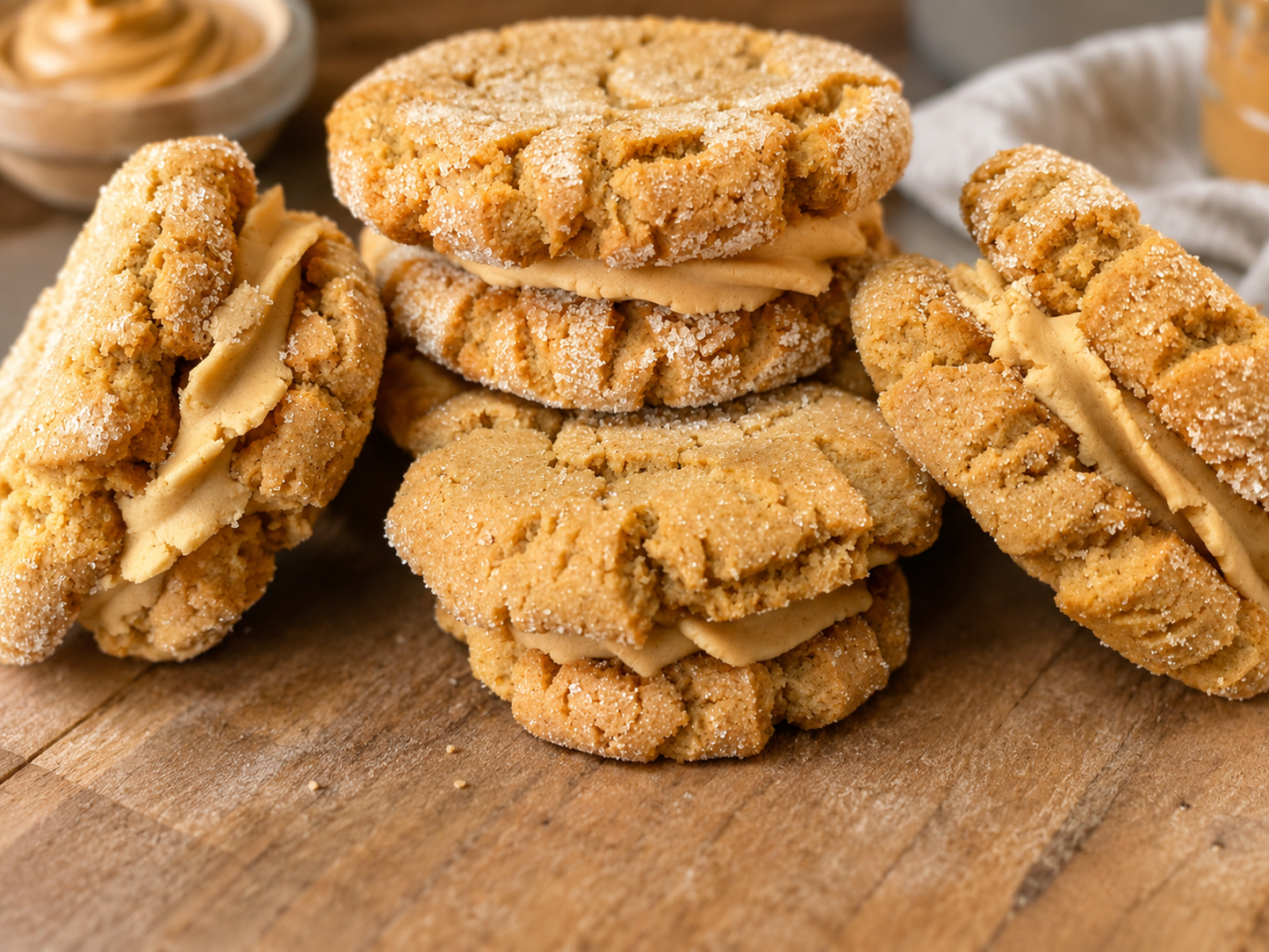 Gluten-Free Peanut Butter Buttercream Sandwich Cookies