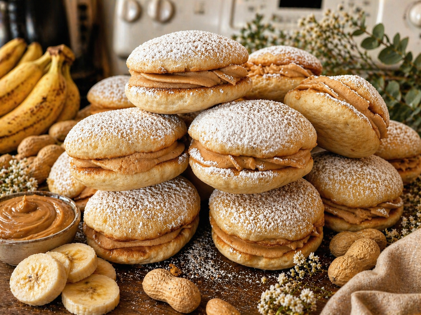 Banana Peanut Butter Whoopie Pies