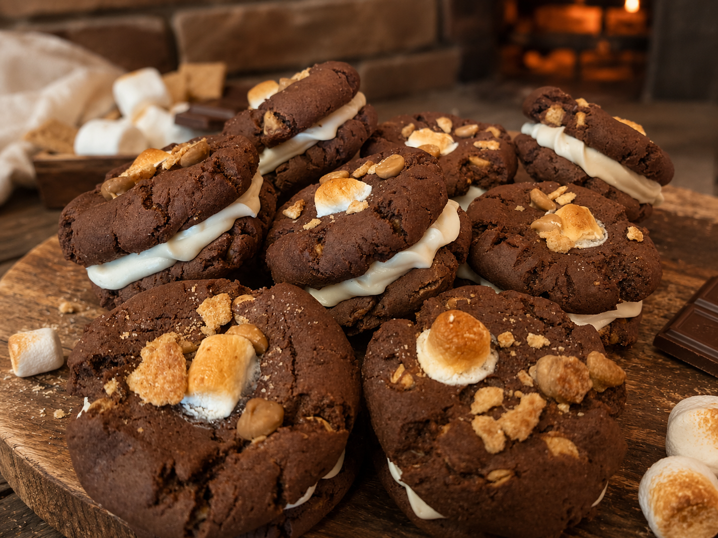 Cinnamon Toast Crunch S’mores Cookies
