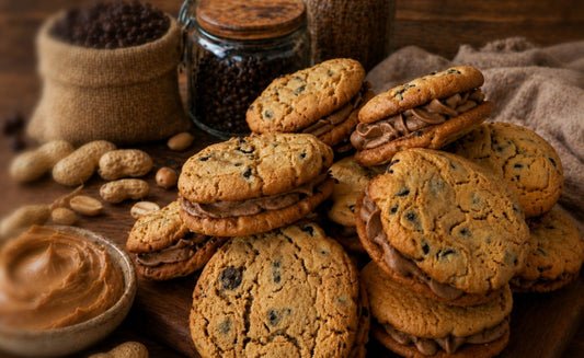 Peanut Butter Chocolate Chip Espresso Buttercream Cookies