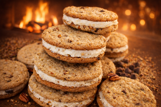 Maple Pecan Sandwich Cookies