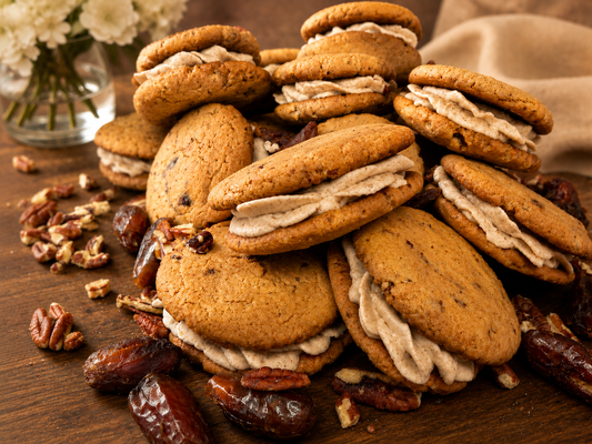 Honey Cinnamon Pecan Date Cookies