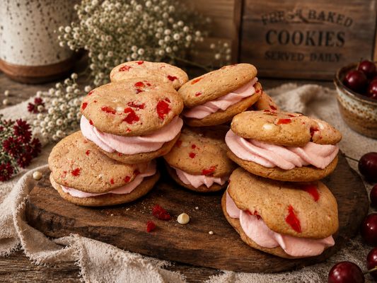Cherry Blossom Sandwich Cookies