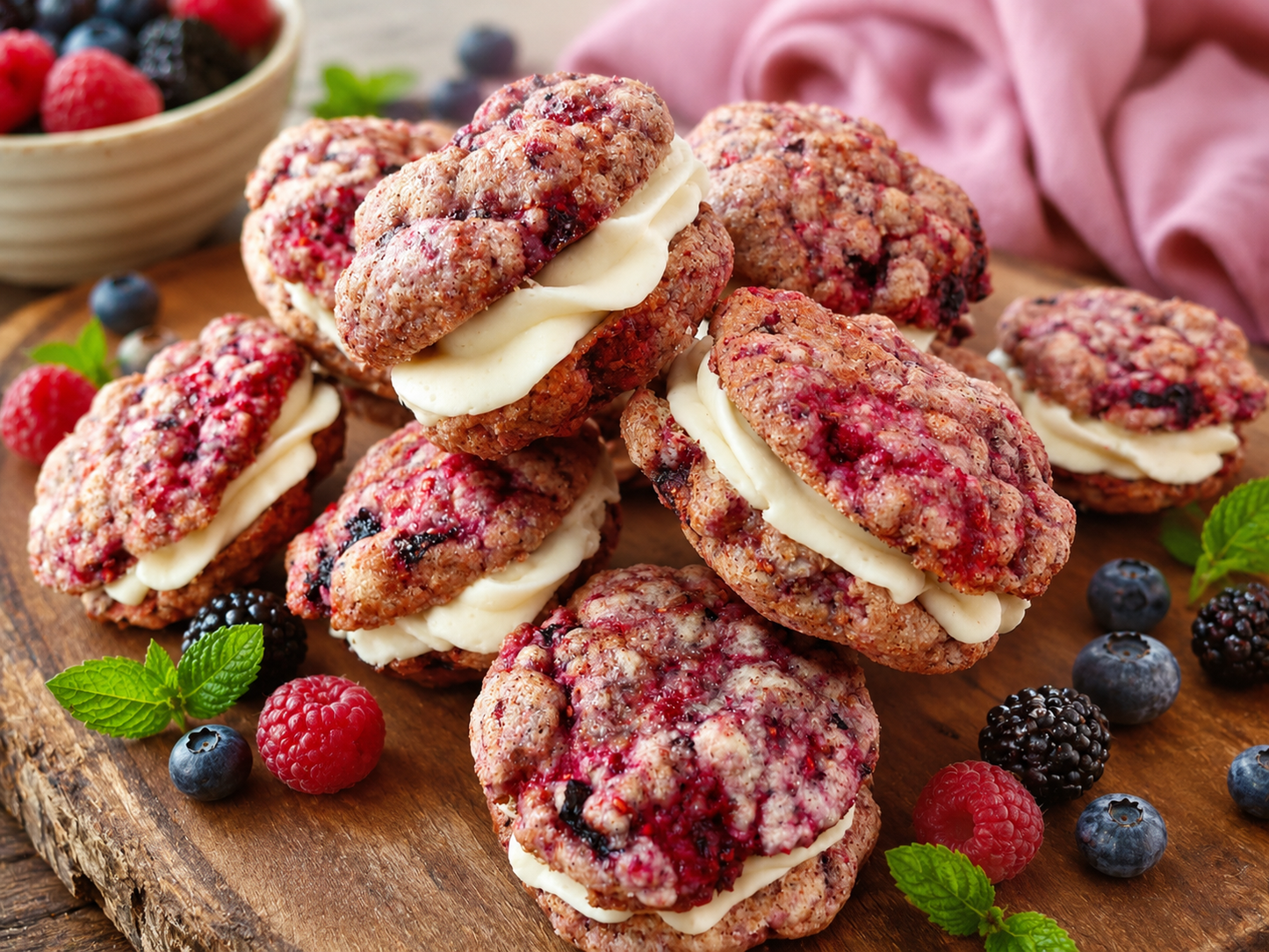 Triple Berry Bliss Cookies