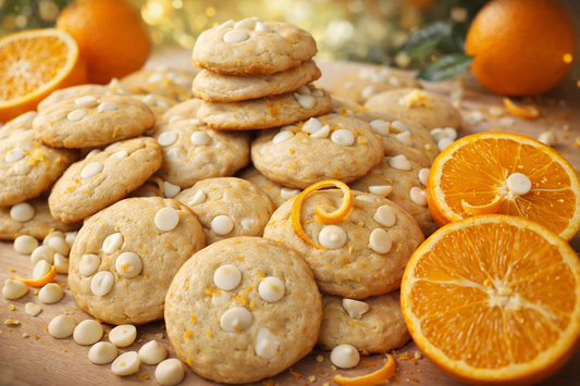 Orange Blossom White Chocolate Chip Cookies
