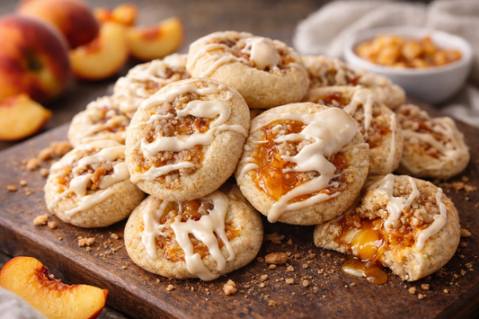 Sweet Haven Peach Cobbler Crumble Cookies