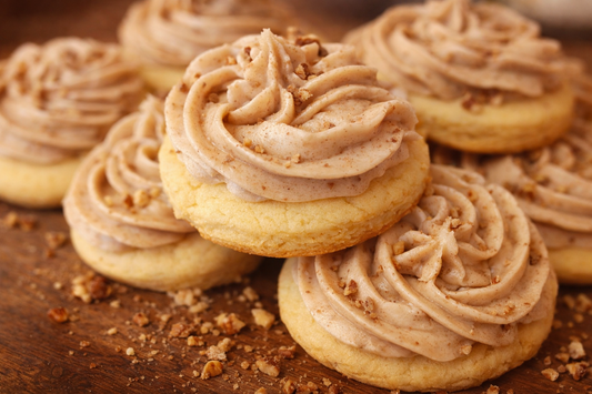 Maple Pecan Buttercream Sugar Cookies