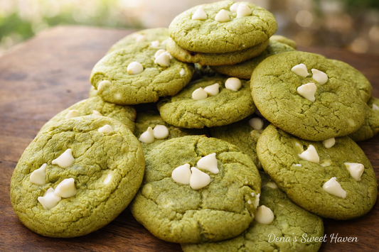 Japanese Matcha White Chocolate Chip Cookies