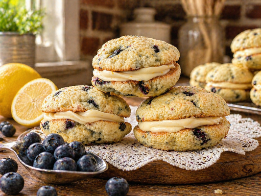 Blueberry Lemon Buttercream Cookies