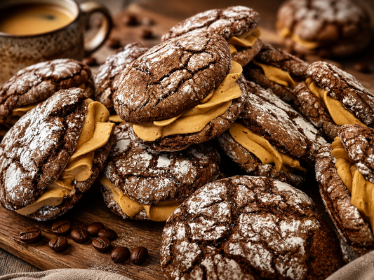 Mocha Expresso Crinkle Cookies