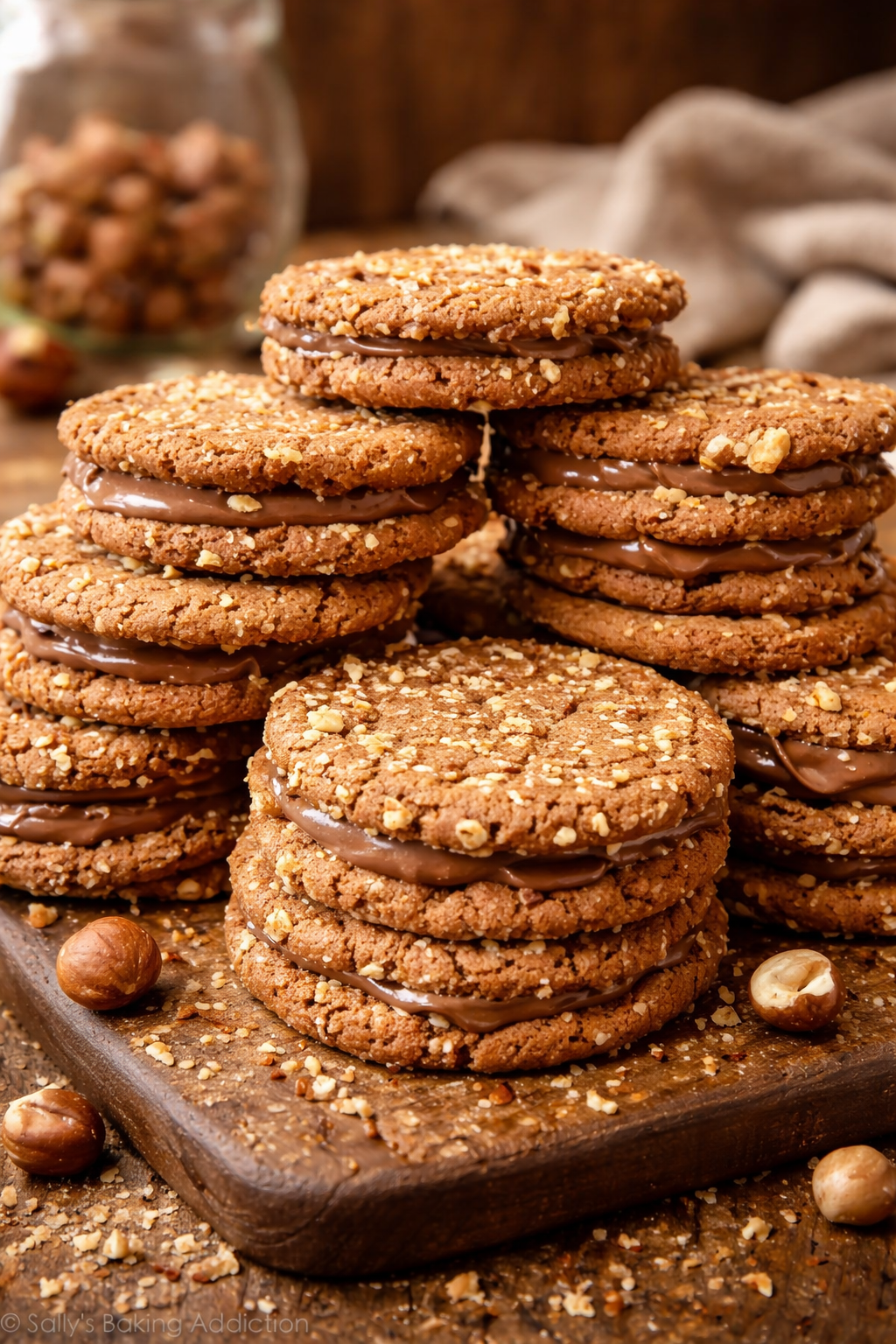 Chocolate Hazelnut Sandwich Cookies