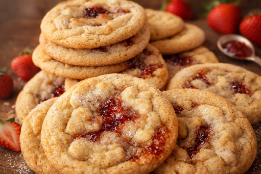 Strawberry Sunburst Cookies