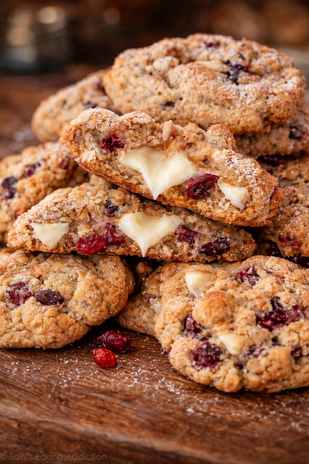 Cranberry Cream Oatmeal Cookies